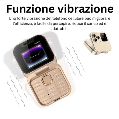 Nuovo Mini Telefono Pieghevole – Compatto, Elegante e Funzionale!